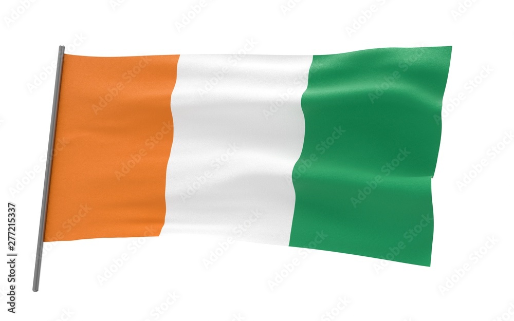 Obraz premium Flag of Cote dlvoire