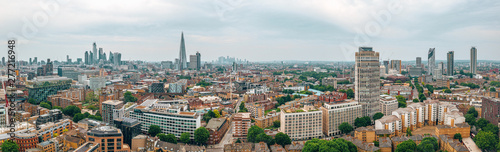 Canvas Print Beautiful London city panoramic view from above