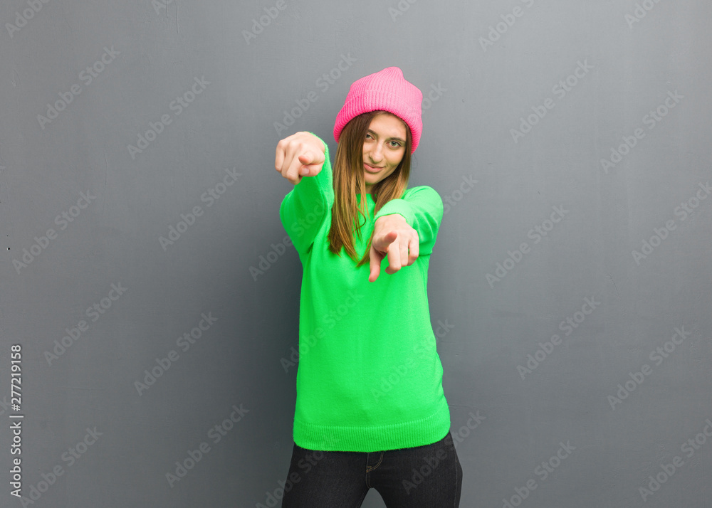 Young natural russian girl cheerful and smiling Young natural russian girl cheerful and smiling