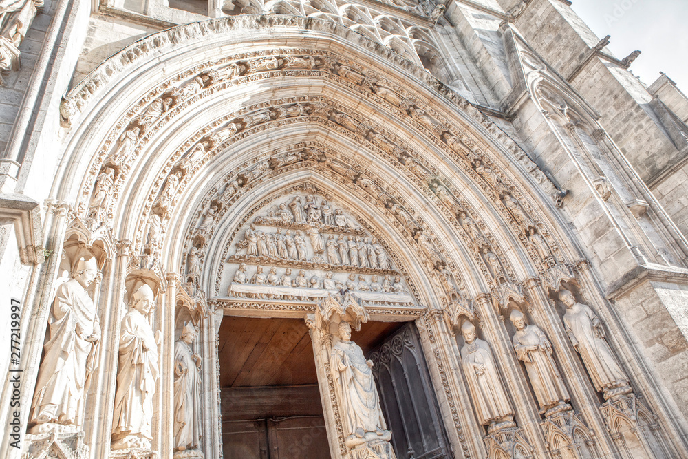 entrance of Saint Andre Cathedral de Bordeaux