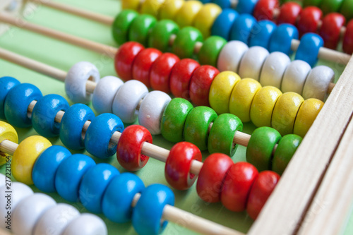 Colorful wooden abacus.