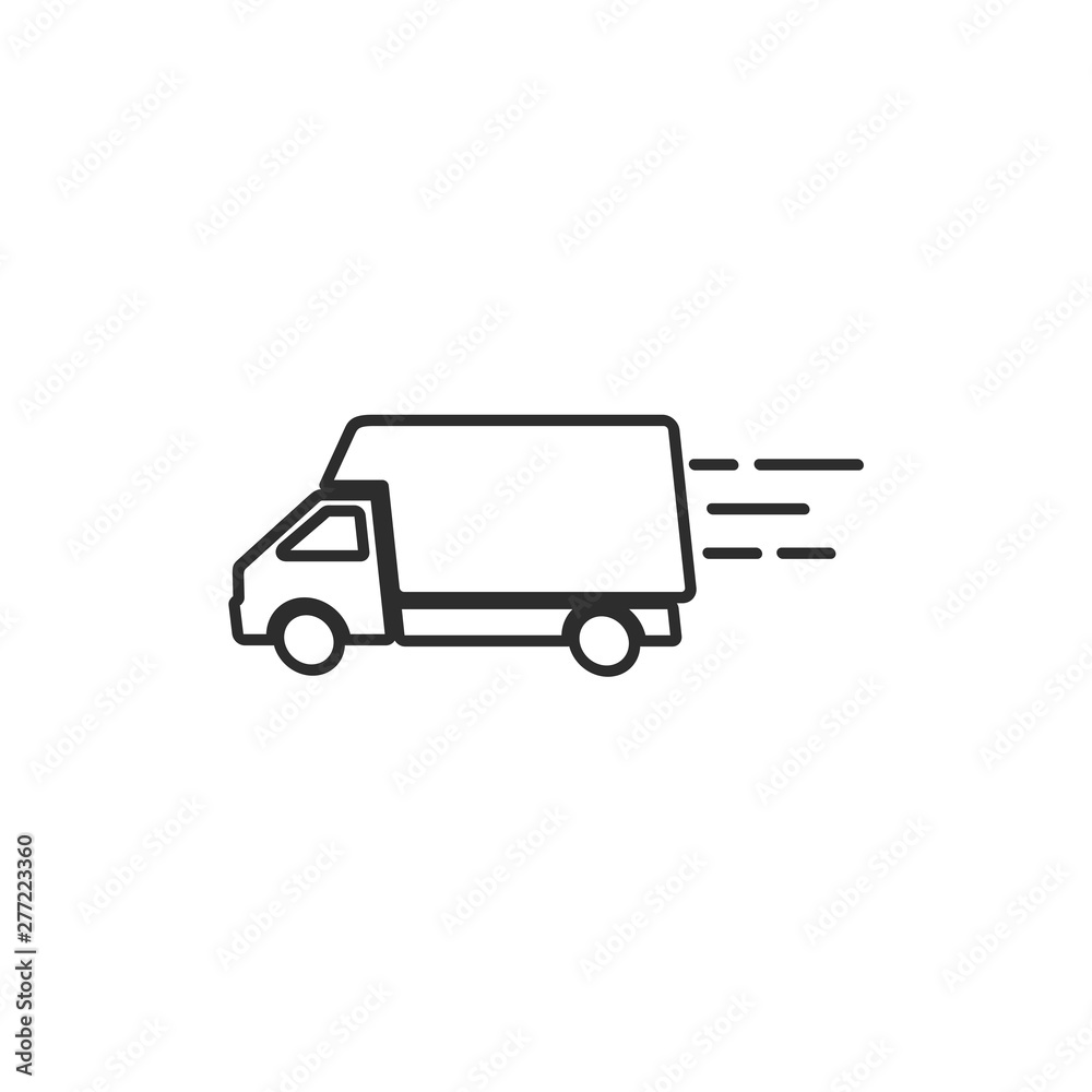 Truck Car icon template black color editable. Delivery Truck symbol vector sign isolated on white background. Simple logo vector illustration for graphic and web design. Truck Car icon template black color editable. Delivery Truck symbol vector sign isolated on white background. Simple logo vector illustration for graphic and web design.