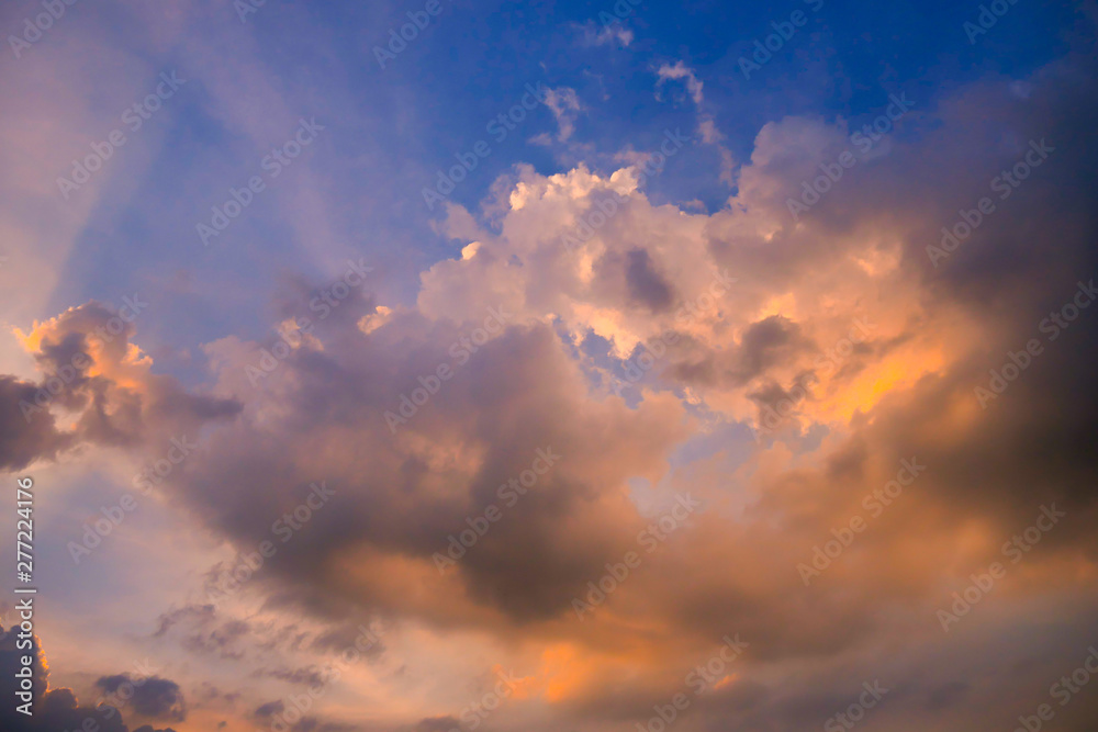 Sunset Sky Background in summer Sunset Sky Background in summer