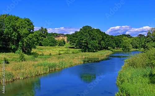 Reflections and blues at Bretton Hall  in July  2019.