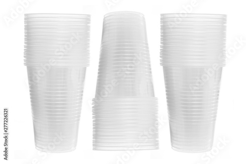 Stacks of Plastic Cups