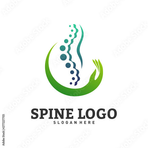 Spine Care logo design concept vector. Chiropractic logo template. Medical Spine Logo vector