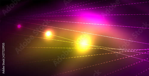 Shiny neon space background