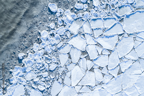 Shards of ice near the wate...