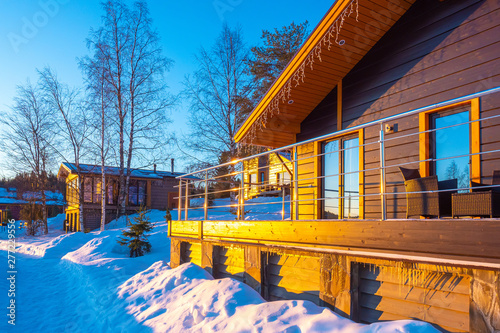 Cottage with veranda on sun...
