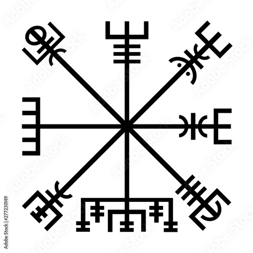 Vegvisir viking symbol 