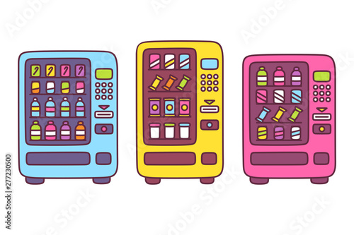 Cute cartoon vending machine