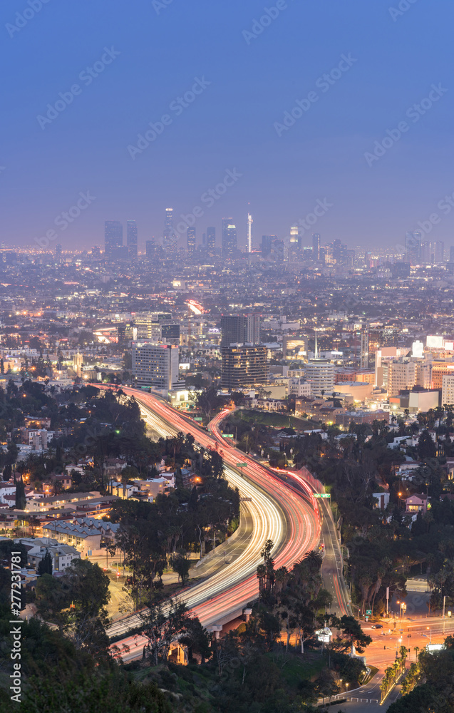 Los Angeles Cityscape Sunset