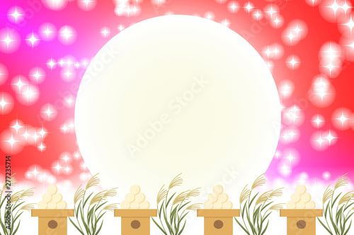 #Background #wallpaper #Vector #Illustration #design #image #Japan #china #Asia #free_size #背景 #壁紙 #ベクター #イラスト #デザイン #無料 #無料素材 #バックグラウンド #フリー素材 #イメージ #和風素材 #日本 お月見,十五夜,秋,満月,すすき,月夜,中秋の名月,かぐや姫,竹取物語