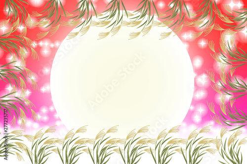 #Background #wallpaper #Vector #Illustration #design #image #Japan #china #Asia #free_size #背景 #壁紙 #ベクター #イラスト #デザイン #無料 #無料素材 #バックグラウンド #フリー素材 #イメージ #和風素材 #日本 お月見,十五夜,秋,満月,すすき,月夜,中秋の名月,かぐや姫,竹取物語
