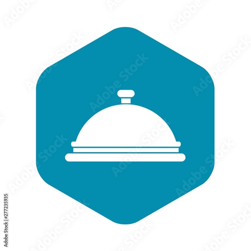 Restaurant cloche icon. Simple illustration of restaurant cloche vector icon for web