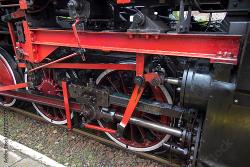 A retro train at Kalety station to commemorate the 85th anniversary of the creation of a railway line from Silesia to Gdynia