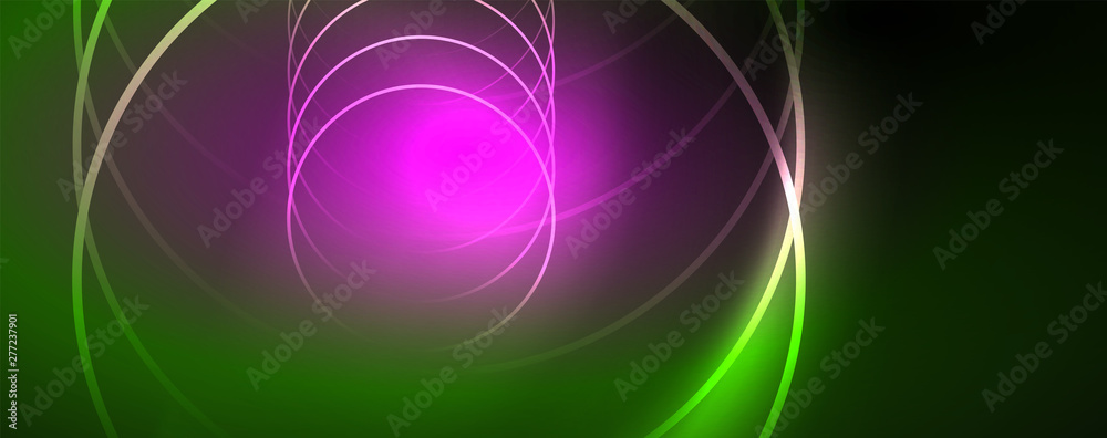 Shiny neon lines template - northern lights glowing blur lines. Futuristic style glow neon 80s disco club or night party techno template Shiny neon lines template - northern lights glowing blur lines. Futuristic style glow neon 80s disco club or night party techno template
