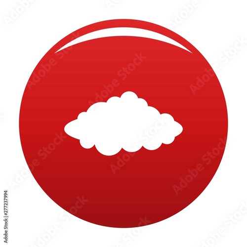 Weather forecast icon. Simple illustration of weather forecast vector icon for any design red