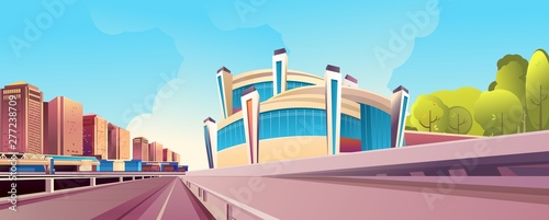 cityscape road bridges