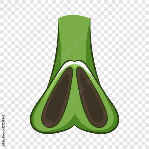 Nose of zombie icon. Cartoon illustration of nose of zombie vector icon for web