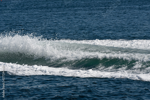 Wake of a small, fast speed boat.