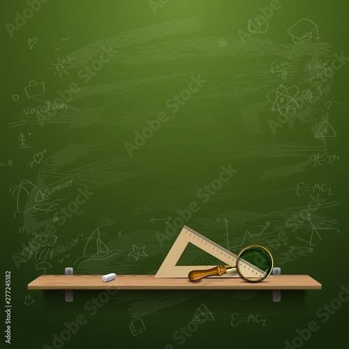 Back to school background vector