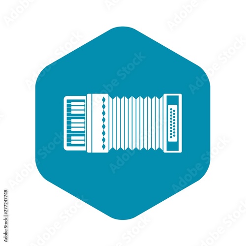 Accordion icon. Simple illustration of accordion vector icon for web