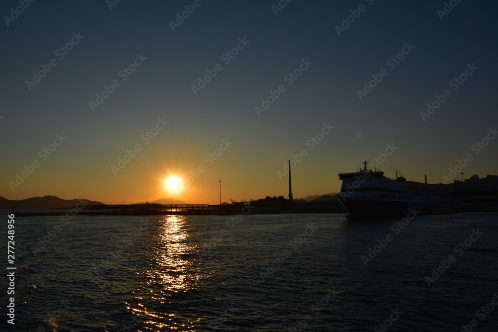 Sunset Ship