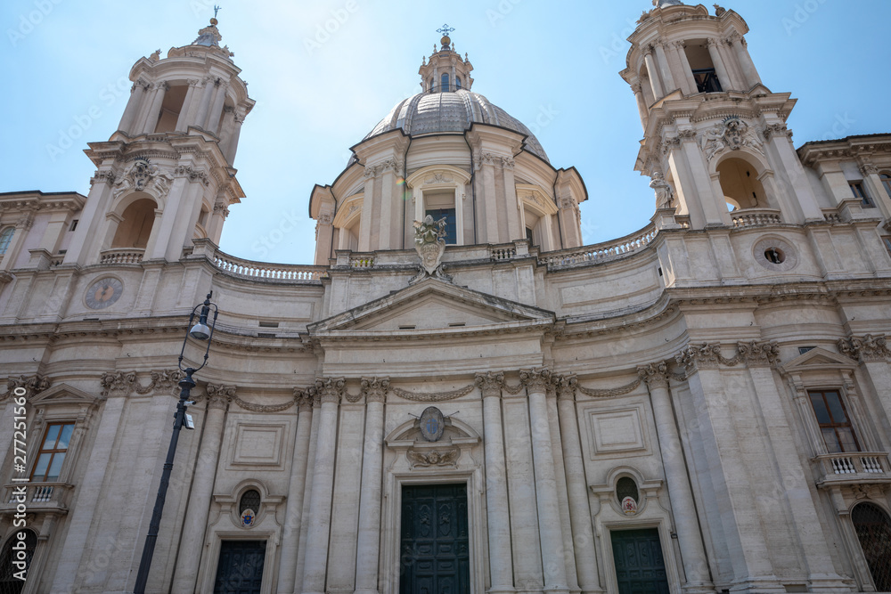 Panoramic view of church Sant'Agnese in Agone