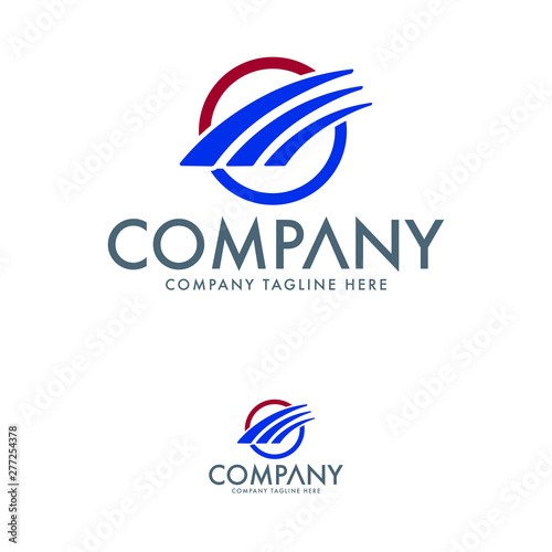 Creative Logistic Logo Design Template