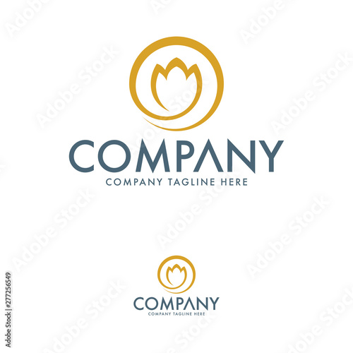 Modern Tulip Logo Template