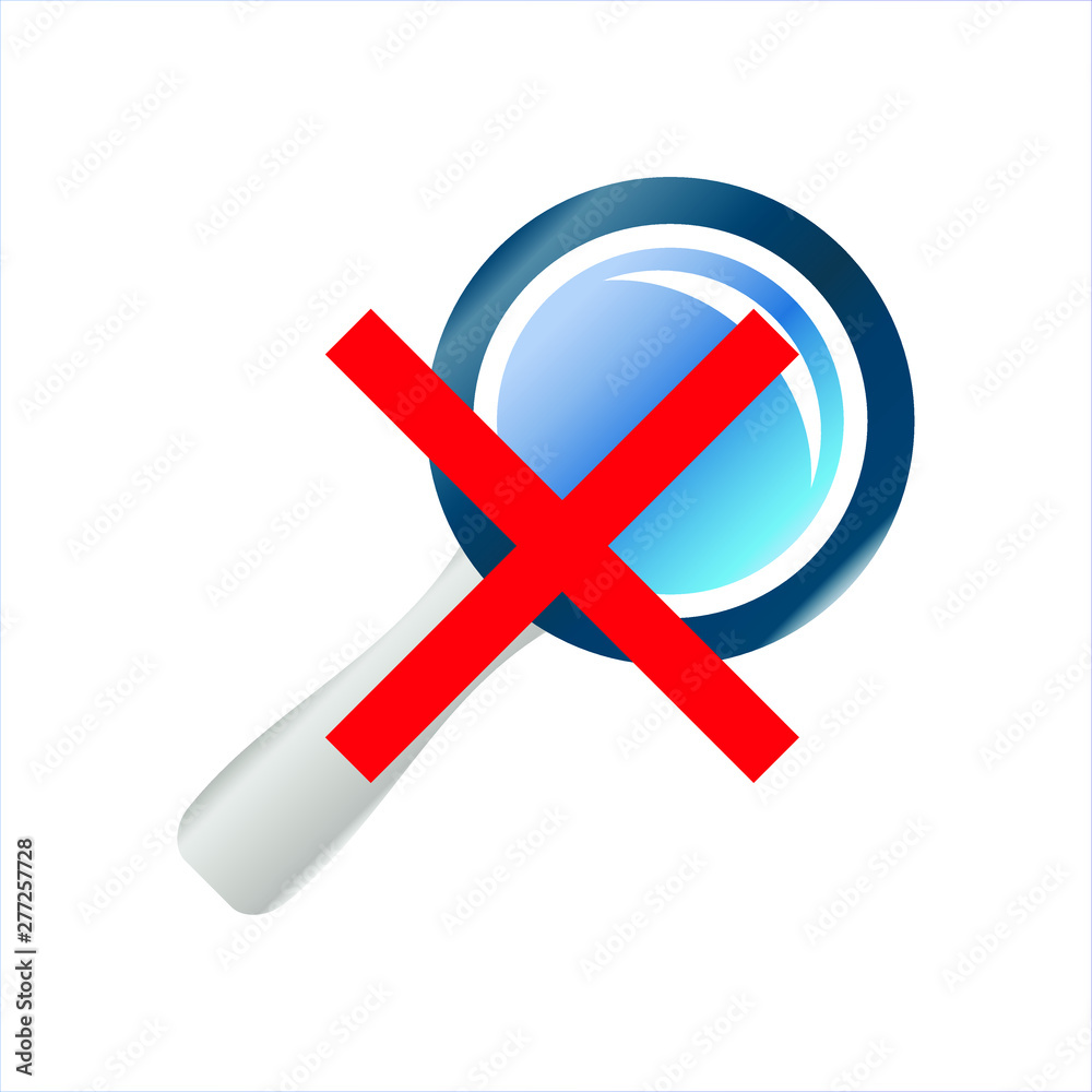 Obraz premium no zoom icon binoculars symbol vector