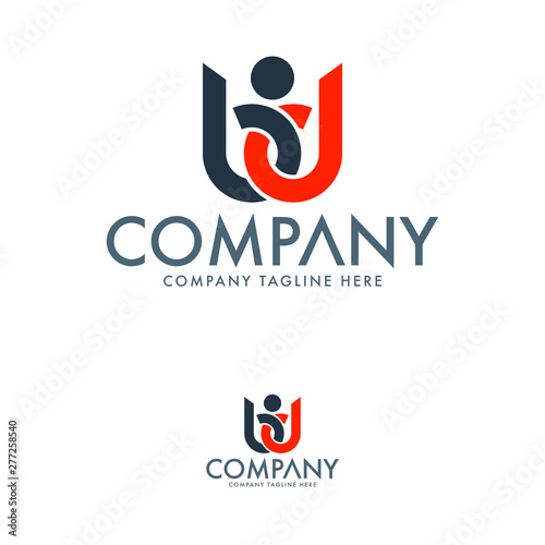 Letter BD Logo Design Template