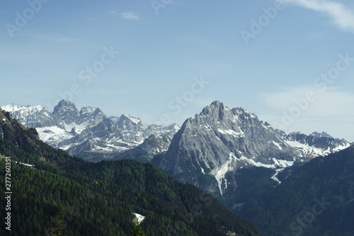 Wallpaper Mural Famous alpine place with magical Dolomites mountains, Italy Torontodigital.ca