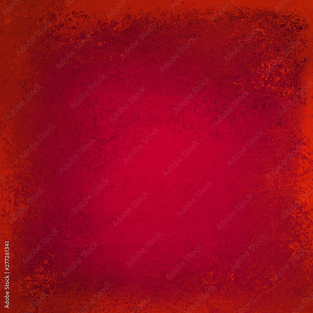 Fototapeta premium Textured red background with lots of distressed old vintage grunge texture and rich Christmas color
