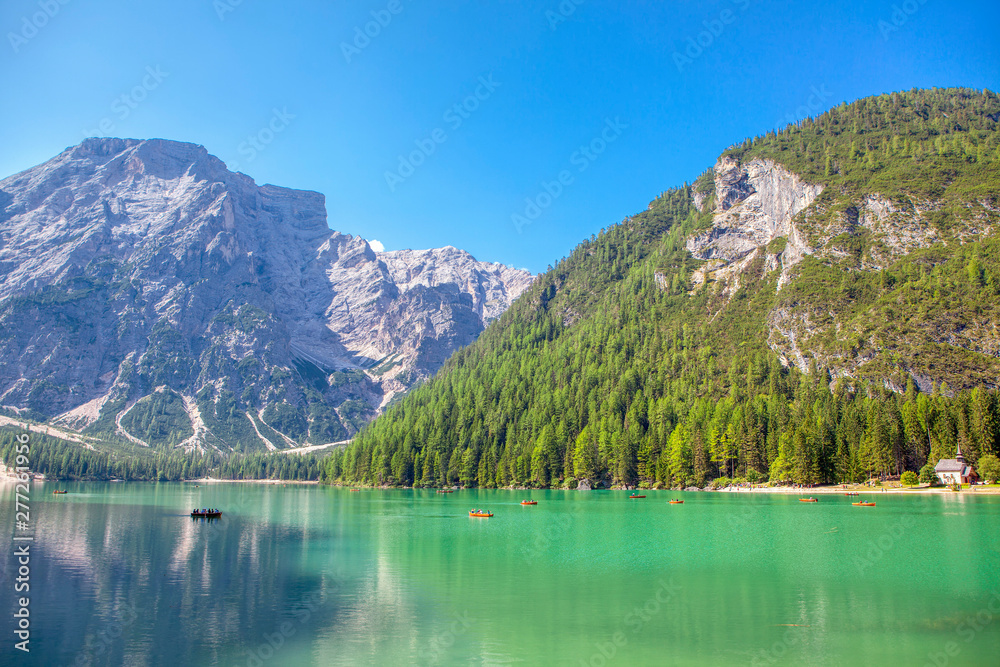 Fototapeta premium perfect nature of mountains and lake