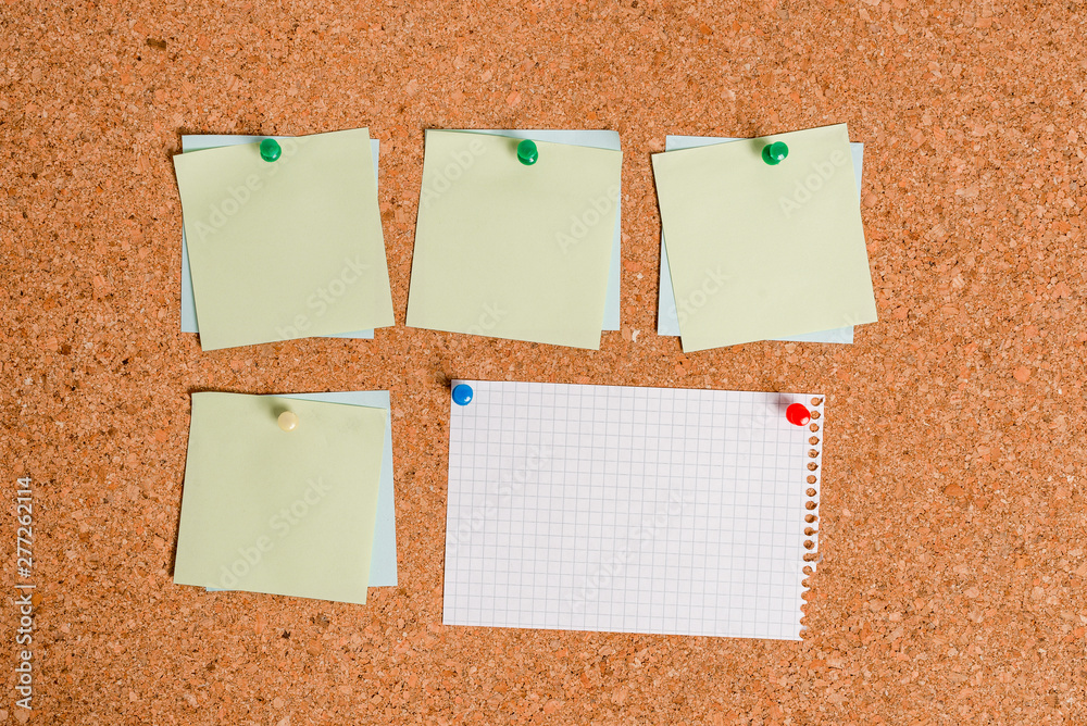 Corkboard color size paper pin thumbtack tack sheet billboard notice