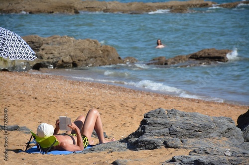 Pornic - Plage de l'Etang - Détente, bronzage et baignade photo