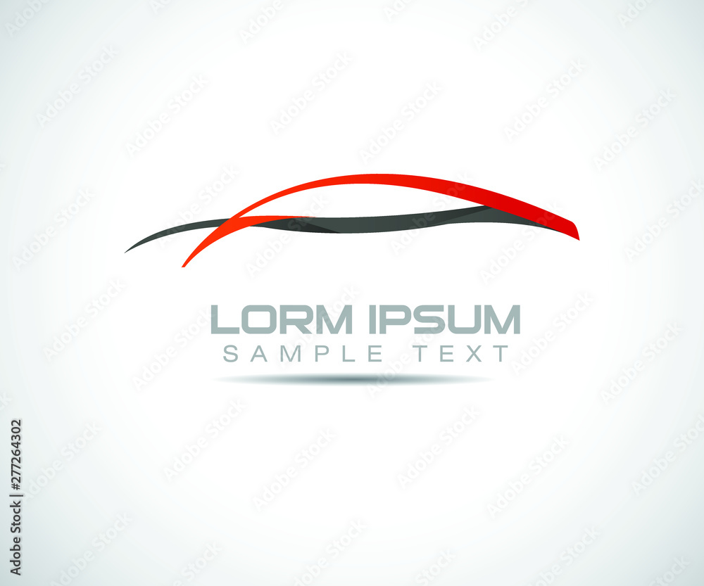 Abstract car sport design concept automotive topics vector logo design template. Vector illustration Abstract car sport design concept automotive topics vector logo design template. Vector illustration