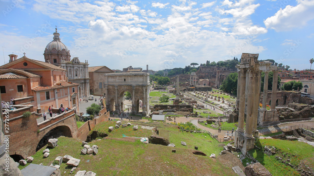 Roman forum in Rome