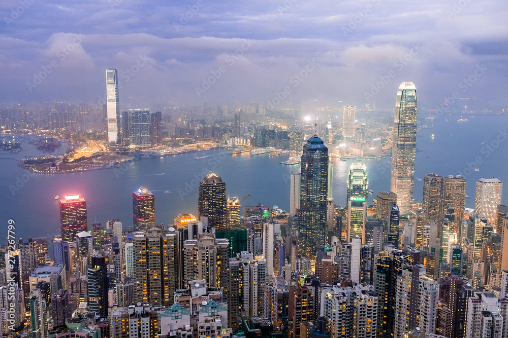 Obraz premium Hong Kong from Victoria Peak. 