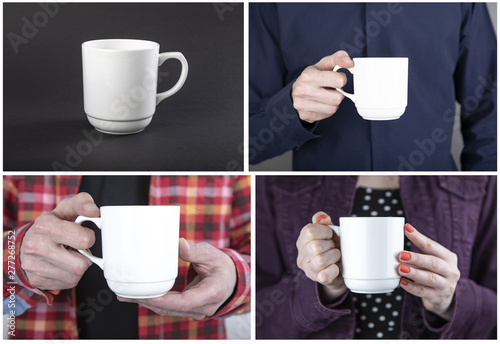 Hands holding cup or mug