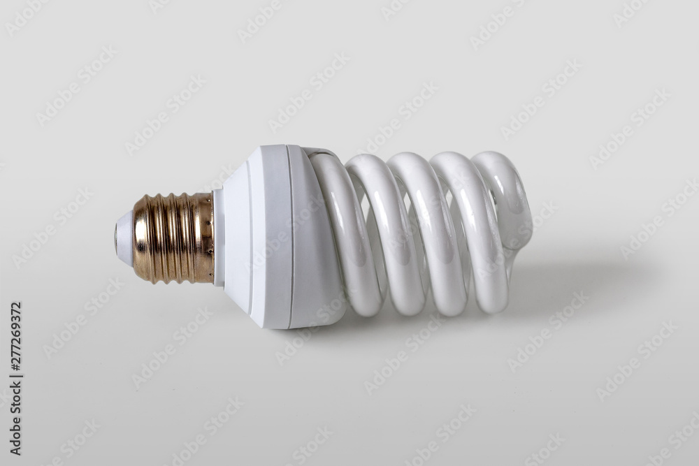 White energy saving lamp