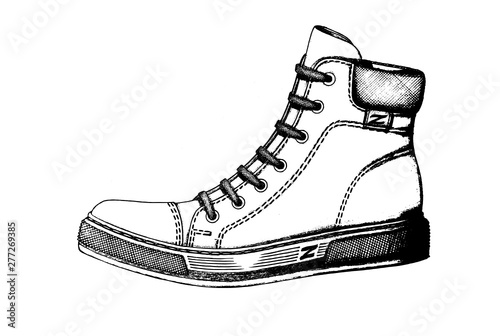 Author's model of sports shoes