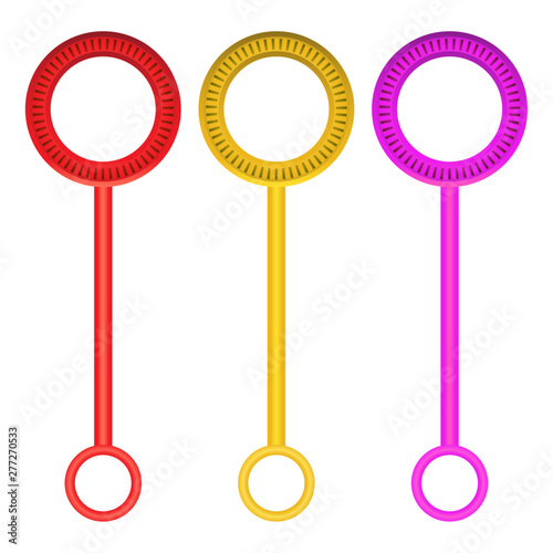 Bubble Wand Vector Icon Illustration Graphic