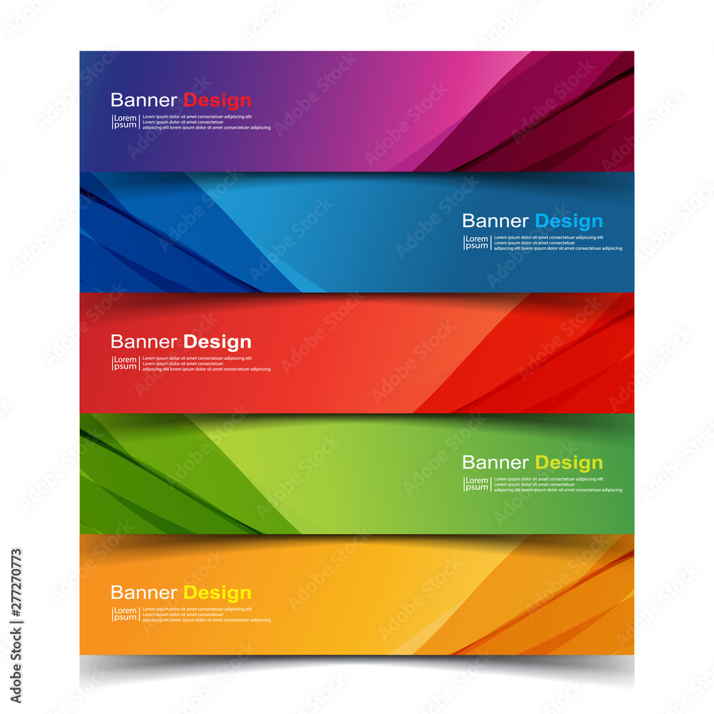 Vector Abstract design banner web template Vector Abstract design banner web template