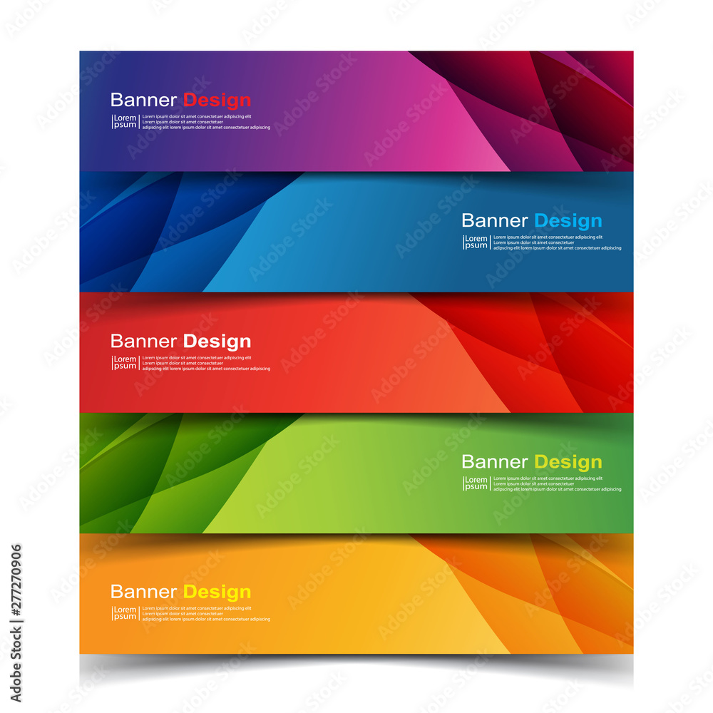 Vector Abstract design banner web template Vector Abstract design banner web template