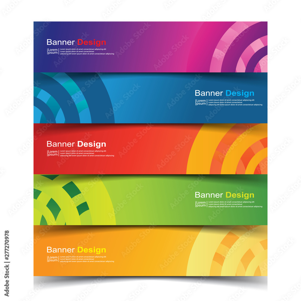 Fototapeta premium Vector Abstract design banner web template