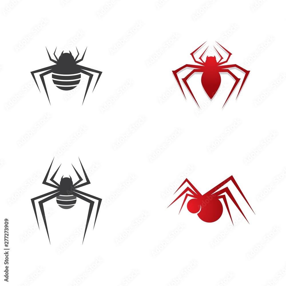 Spider logo icon illustration