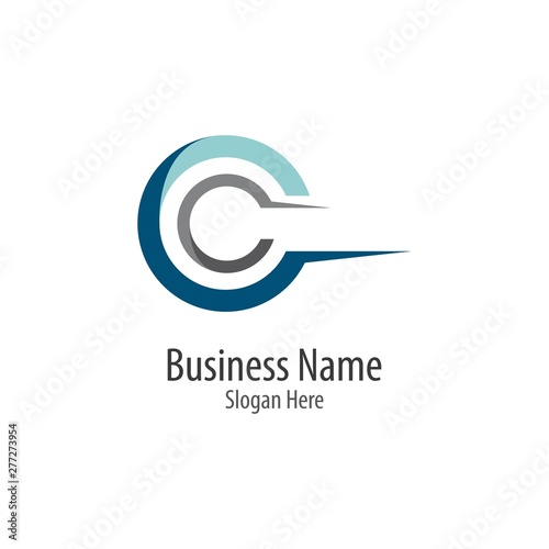 C letter logo vector icon illustration
